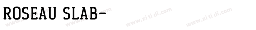 Roseau Slab字体转换